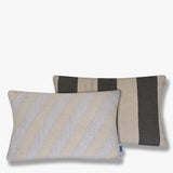 ACROSS kilim cushion cover in light grey, Mette Ditmer