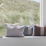 ACROSS kilim cushion cover in light grey, Mette Ditmer