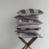 ACROSS kilim cushion cover in light grey, Mette Ditmer