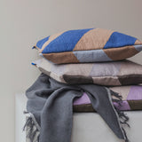 ACROSS kilim cushion cover in light grey, Mette Ditmer