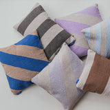 ACROSS kilim cushion cover in light grey, Mette Ditmer