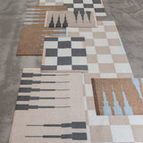 SQUARE all-round mat in camel, large, Mette Ditmer