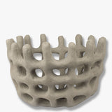 ART PIECE braided bowl in sand, Mette Ditmer