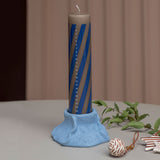 ART PIECE lava candleholder in light blue, Mette Ditmer