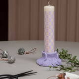 ART PIECE lava candleholder in light lilac, Mette Ditmer