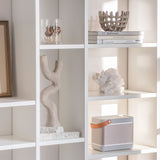 ART PIECE candleholder in sand coloured stone resin, Mette Ditmer