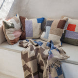 BRICK tufted cushion cover in dark olive, Mette Ditmer