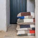 BRICK tufted cushion cover in dark olive, Mette Ditmer