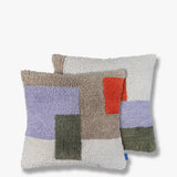 BRICK tufted cushion cover in dark olive, Mette Ditmer