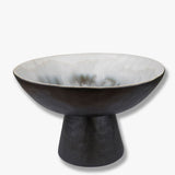 BY HAND bowl on foot in off-white, Mette Ditmer