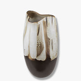 BY HAND curve vase in off-white, large, Mette Ditmer