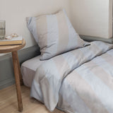 DIAGONAL bed set in light grey / sand, Mette Ditmer