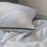 DIAGONAL bed set in light grey / sand, Mette Ditmer