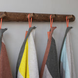 DIAGONAL towel in dark olive, Mette Ditmer