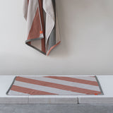 DIAGONAL bath mat in brick, Mette Ditmer