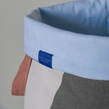DIAGONAL laundry bag in dark olive / sand, Mette Ditmer