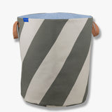 DIAGONAL laundry bag in dark olive / sand, Mette Ditmer