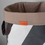 DIAGONAL laundry bag in dark grey / off-white, Mette Ditmer