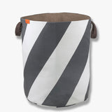 DIAGONAL laundry bag in dark grey / off-white, Mette Ditmer