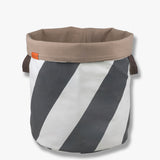 DIAGONAL laundry bag in dark grey / off-white, Mette Ditmer
