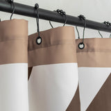 DIAGONAL shower curtain in chocolate, Mette Ditmer