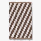 DIAGONAL shower curtain in chocolate, Mette Ditmer