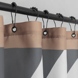 DIAGONAL shower curtain in dark grey, Mette Ditmer