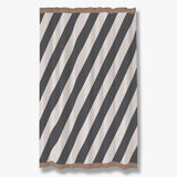 DIAGONAL shower curtain in dark grey, Mette Ditmer