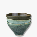 ELEMENTS bowl in green tones, small, 3-pack, Mette Ditmer
