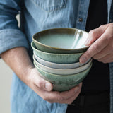 ELEMENTS bowl in green tones, medium, 3-pack, Mette Ditmer