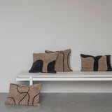 FIGURA tufted cushion cover in brown, Mette Ditmer