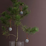 GLOBE baubles in black, 3-pack, Mette Ditmer