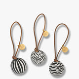 GLOBE baubles in black, 3-pack, Mette Ditmer