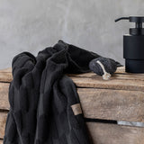 GEO bath mat in black cotton, Mette Ditmer