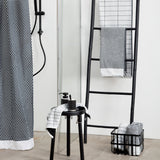 GRID towel in black/off-white, Mette Ditmer