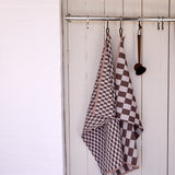 MINI-MAX tea towel in brown, 2-pack, Mette Ditmer