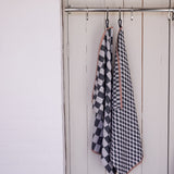 MINI-MAX tea towel in dark grey, 2-pack, Mette Ditmer