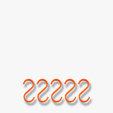 HANG-IT s-hook in orange, 5-pack, Mette Ditmer