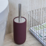 LOTUS PLAY toilet brush holder (2 handles) in wine, Mette Ditmer