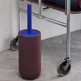 LOTUS PLAY toilet brush holder (2 handles) in wine, Mette Ditmer