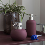 LOTUS PLAY dispenser in wine, tall (2 pumps), Mette Ditmer