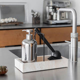 LOTUS dispenser in chrome, tall, Mette Ditmer