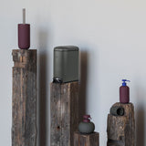 LOTUS PLAY toilet brush holder (2 handles) in wine, Mette Ditmer