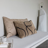 LOUNGE cushion in hazelnut, incl. inner cushion, Mette Ditmer