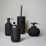 LOTUS toothbrush holder in black, Mette Ditmer