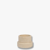 MARBLE block candleholder in sand, tall, Mette Ditmer