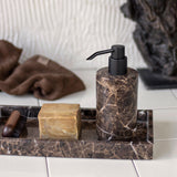 MARBLE tall dispenser in brown, Mette Ditmer