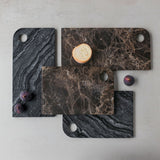 MARBLE serving board in brown, large, Mette Ditmer