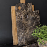 MARBLE serving board in brown, medium, Mette Ditmer