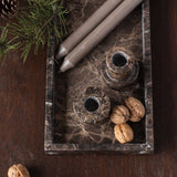 MARBLE deco tray in brown, Mette Ditmer